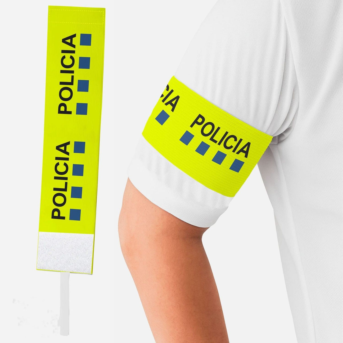 Brazalete Policía  Alta luminosidad