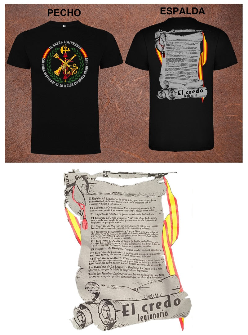 CAMISETA CREDO LEGIONARIO (12 ESPÍRITUS)