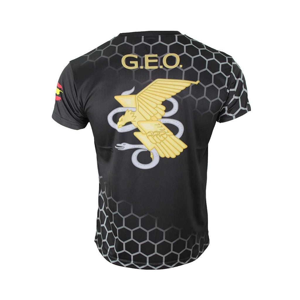 CAMISETA IMMORTAL SUBLIMACION GEO NEGRA