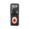 CARTERA PIEL PLACA CRUZ ROJA