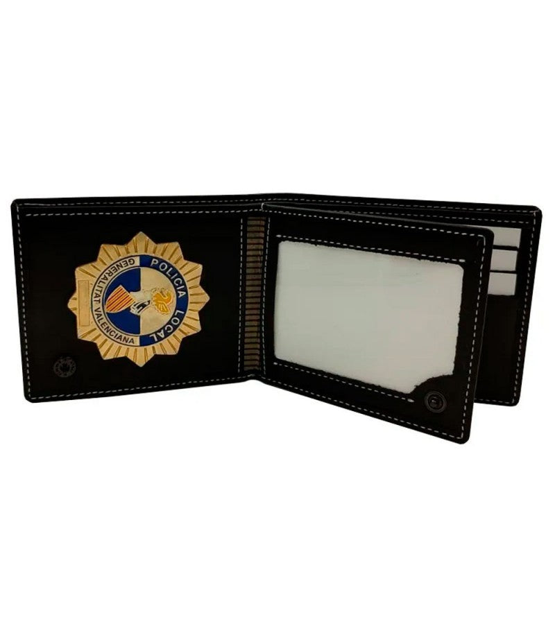 CARTERA PORTA PLACA POLICIA LOCAL VALENCIA(PLACA INCLUIDA)