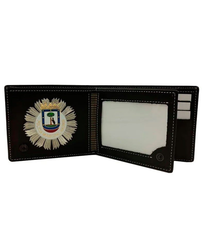 CARTERA PORTA PLACA POLICIA MUNICIPAL MADRID (PLACA INCLUIDA)