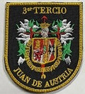 ESCARAPELA BORDADA 3 TERCIO JUAN DE AUSTRIA