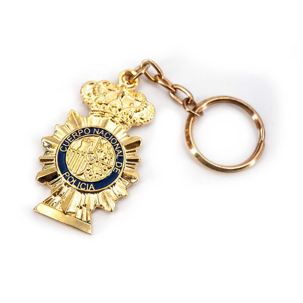 LLAVERO POLICIA NACIONAL PLACA VUELTA AZUL ESPAÑA