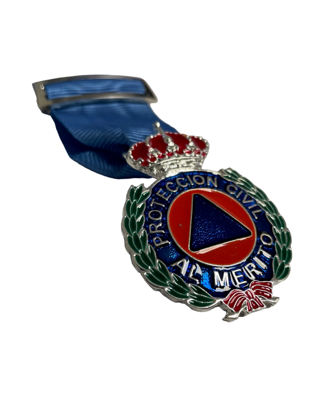 Medalla al Merito de la Protección Civil Dtvo azul Plata