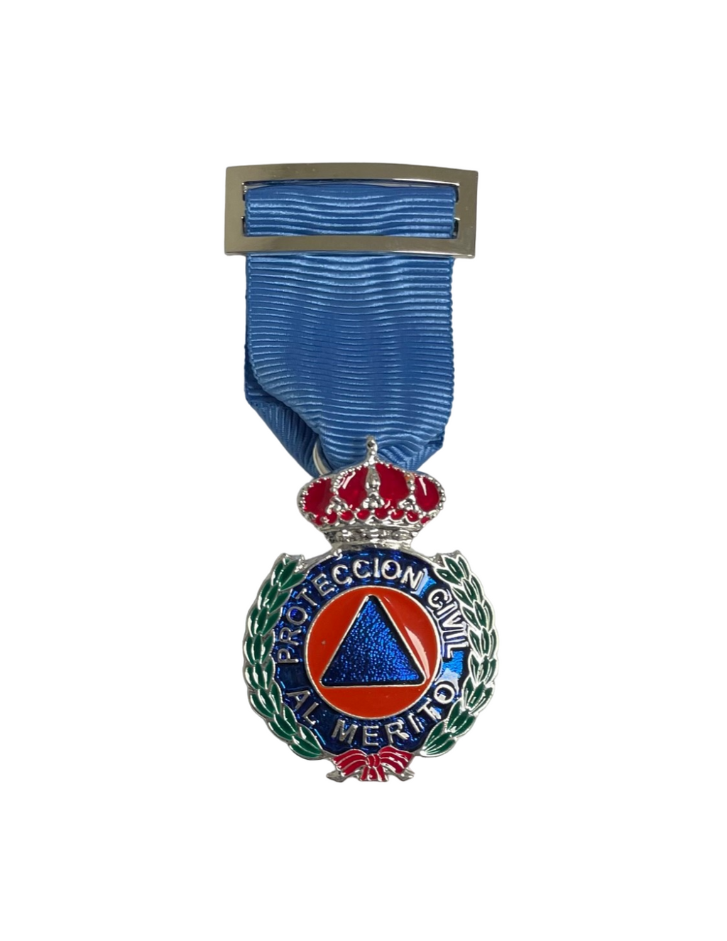 Medalla al Merito de la Protección Civil Dtvo azul Plata