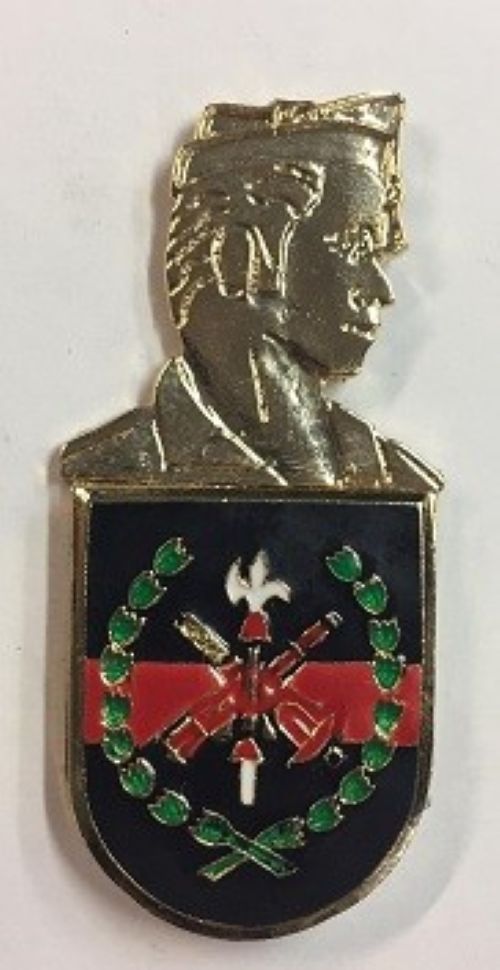 PEPITO LEGIÓN PLANA MAYOR DE MANDO 1 TERCIO GRÁN CAPITÁN CON CABEZA DE LEGIONARIO. LACADO A FUEGO