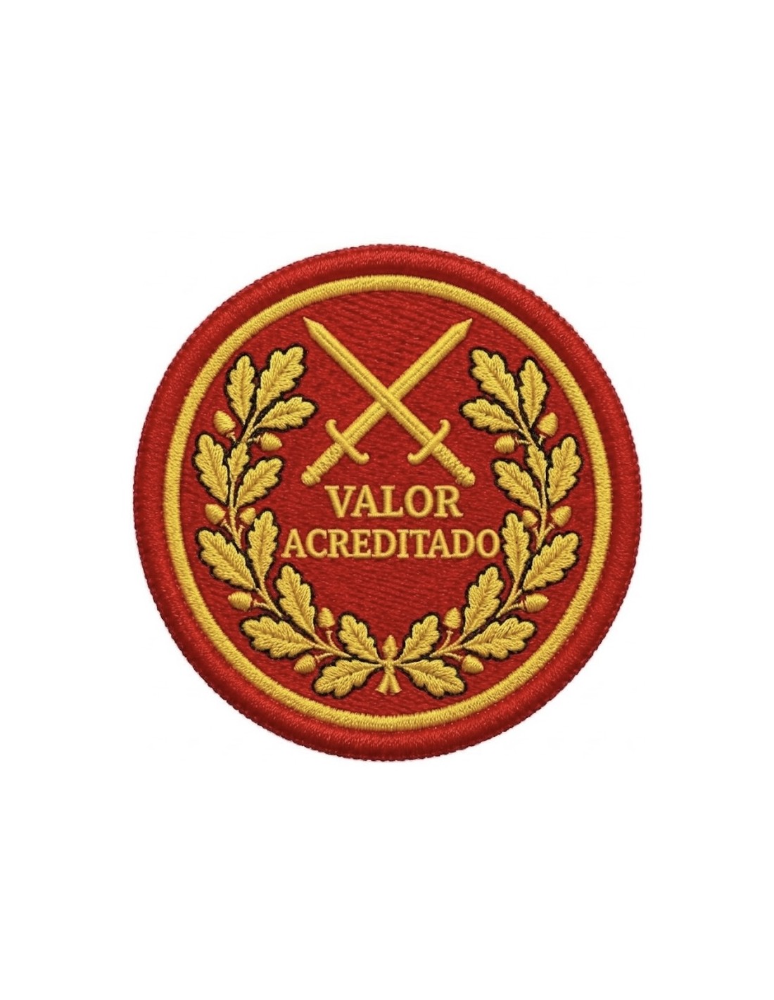 Parche Distintivo del valor reconocido o acreditado