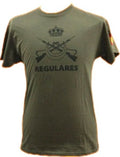 CAMISETA REGULARES COLOR VERDE MANGA CORTA ALGODÓN 100%