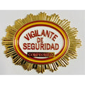 Placa metalica para cartera Vigilante de Seguridad